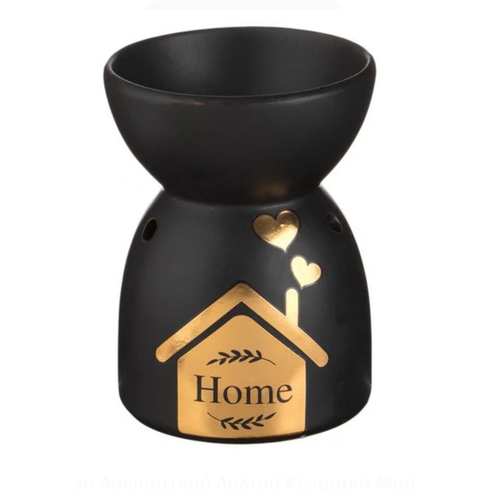 Αρωματιστής  Κεραμικός Μαύρος - Wax Melter | Candlespap.gr