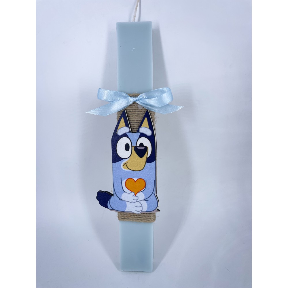 Bluey Easter candle – handmade scented candle from plant-based soy wax - Easter Candles | Candlespap.gr