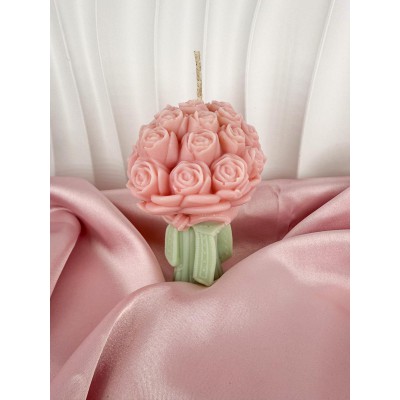 ❤️Bouquet Candle Handmade Scented Candle Plant-Based Soy Wax
