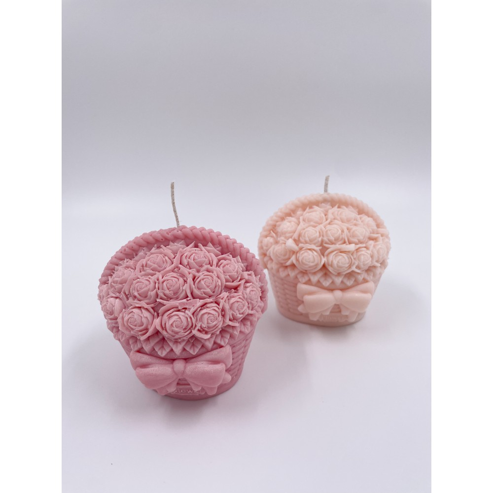 Bouquets of flowers Handmade Scented Candle Plant-Based Soy Wax - Candles | Candlespap.gr
