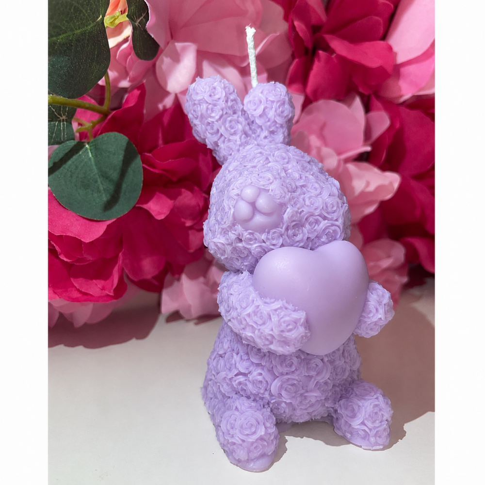 Bunny flower Handmade Scented Candle Plant-Based Soy Wax | Candlespap.gr