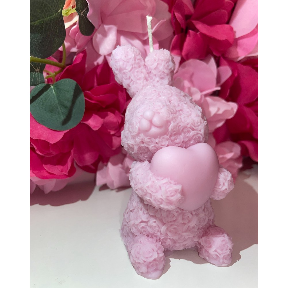 Bunny flower Handmade Scented Candle Plant-Based Soy Wax | Candlespap.gr
