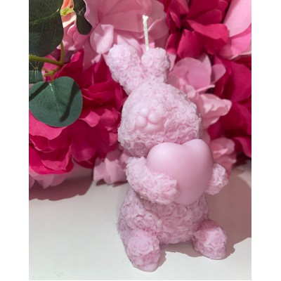 Bunny flower Handmade Scented Candle Plant-Based Soy Wax