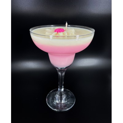 Cocktail Margarita Handmade Scented Candle Plant-Based Soy Wax