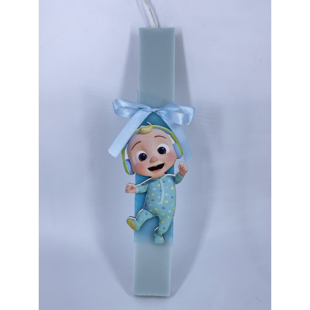 CoComelon Easter candle – handmade scented candle from plant-based soy wax - Easter Candles | Candlespap.gr