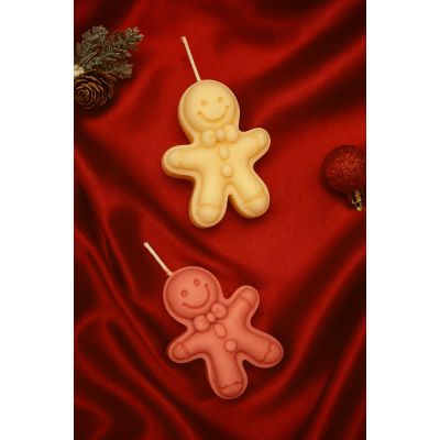 Cozy Gingerbread Man Soy handmade candle