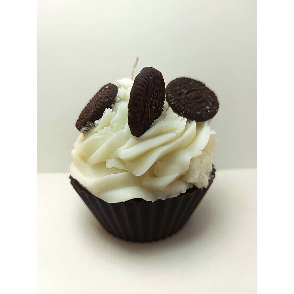 CupCake Oreo cookies Handmade Scented Candle Plant-Based Soy Wax - Candles | Candlespap.gr