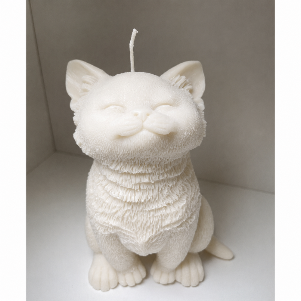 Cute cat Handmade Scented Natural Soy Wax Candle | Candlespap.gr