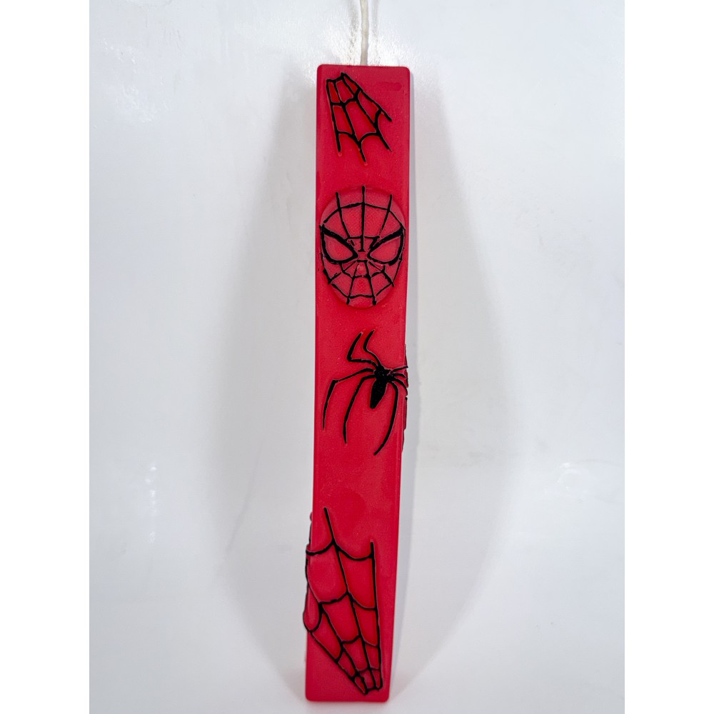 Embossed Spiderman Easter Candle  | Candlespap.gr