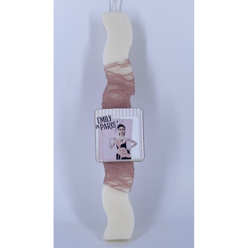 Emily in Paris Easter candle – handmade scented candle from plant-based soy wax -  | Candlespap.gr