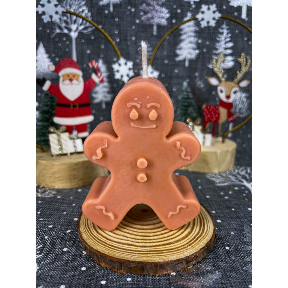 Gingerbread candle Αρωματικό χειροποίητο φυτικό κερί σόγιας | Candlespap.gr