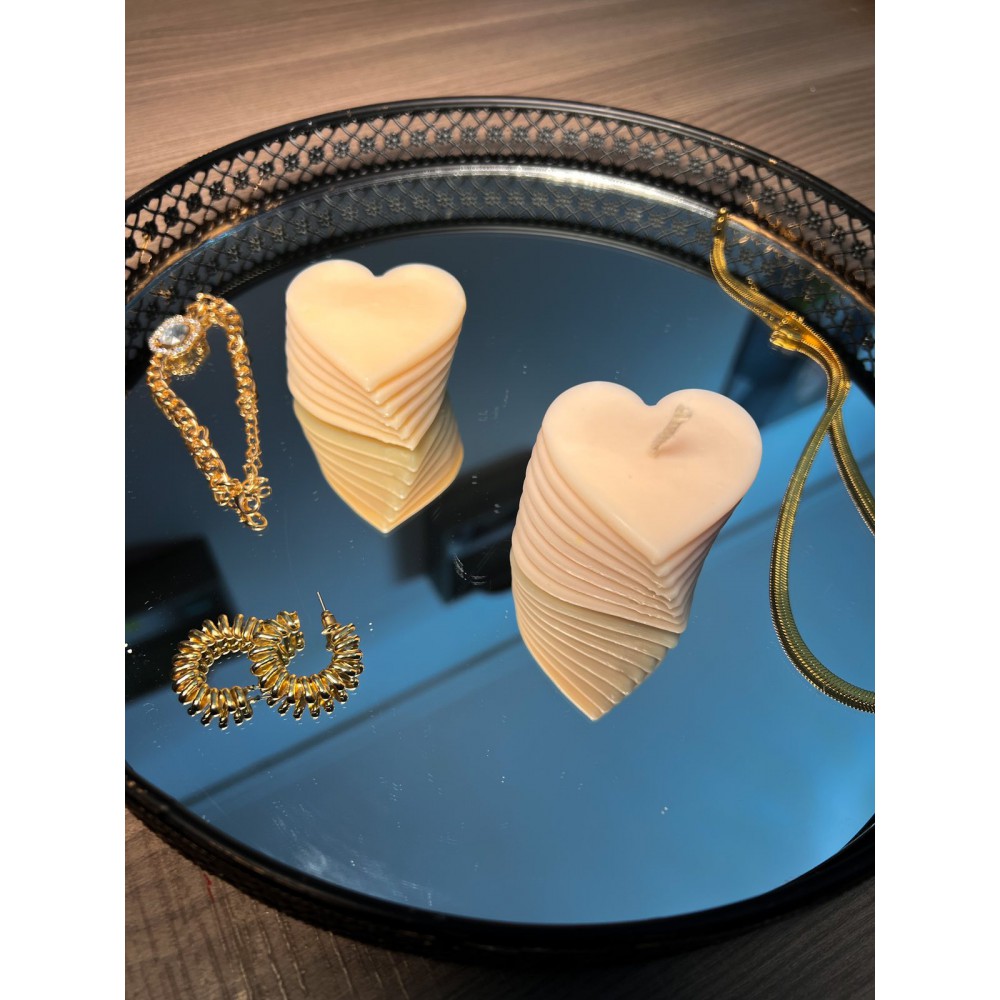 Heart Book Handmade Scented Candle Plant-Based Soy Wax - Candles | Candlespap.gr