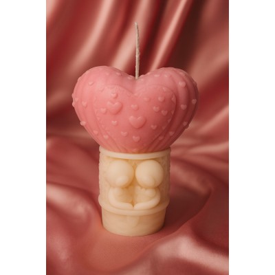 ❤️Heart of Love Candle Αρωματικό χειροποίητο φυτικό κερί σόγιας 