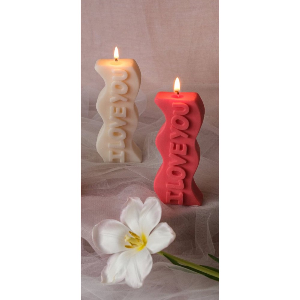 '' I LOVE YOU'' Candle Handmade Scented Candle Plant-Based Soy Wax - Candles | Candlespap.gr