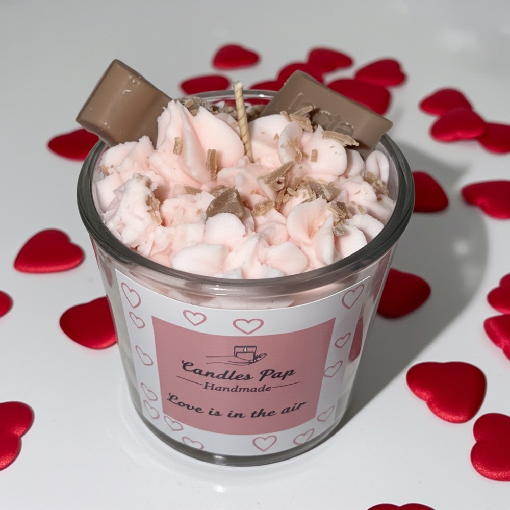 Lacta kiss Αρωματικό χειροποίητο φυτικό κερί σόγιας  - Candle Cups | Candlespap.gr