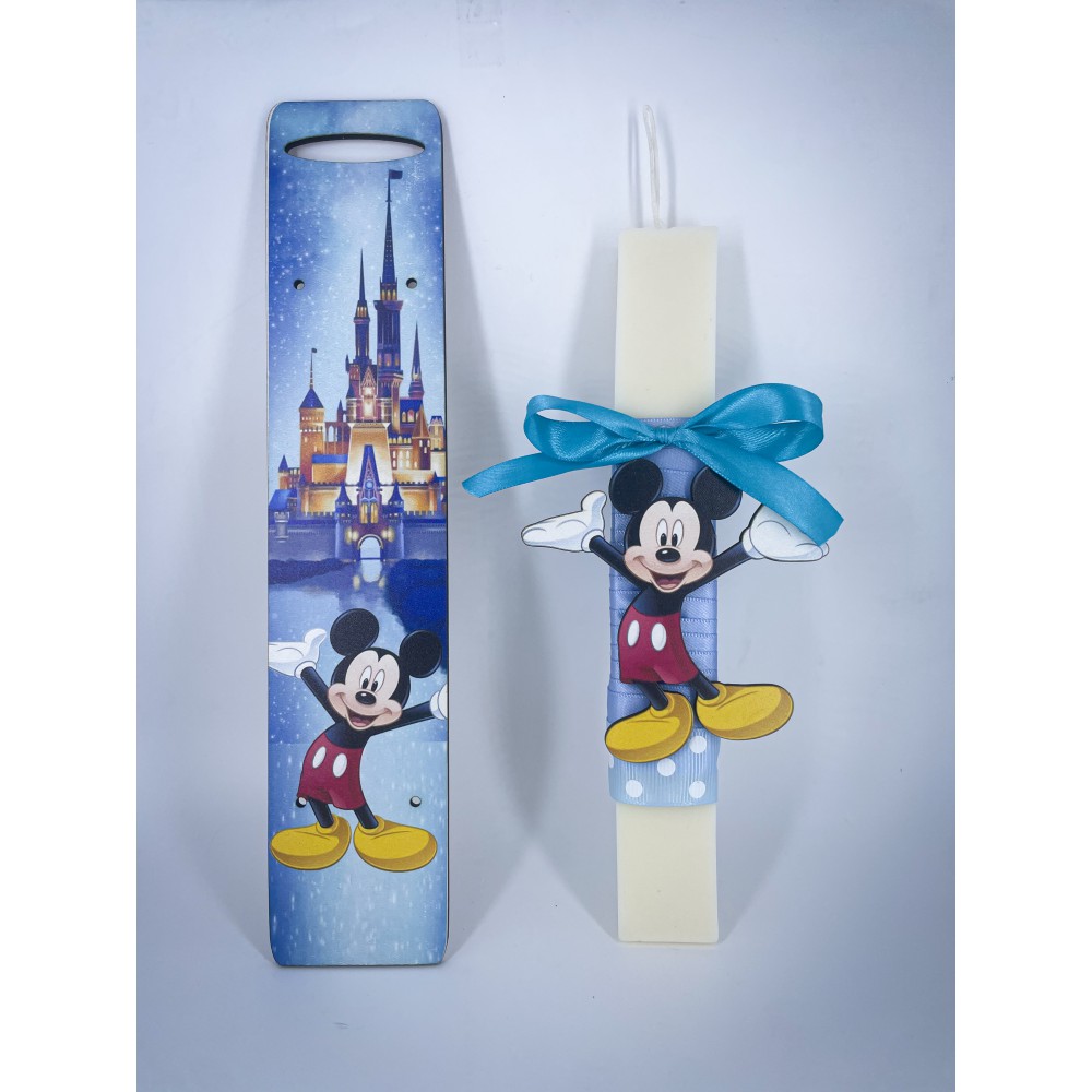 Mickey Mouse Easter candle – handmade scented candle from plant-based soy wax - Easter Candles | Candlespap.gr
