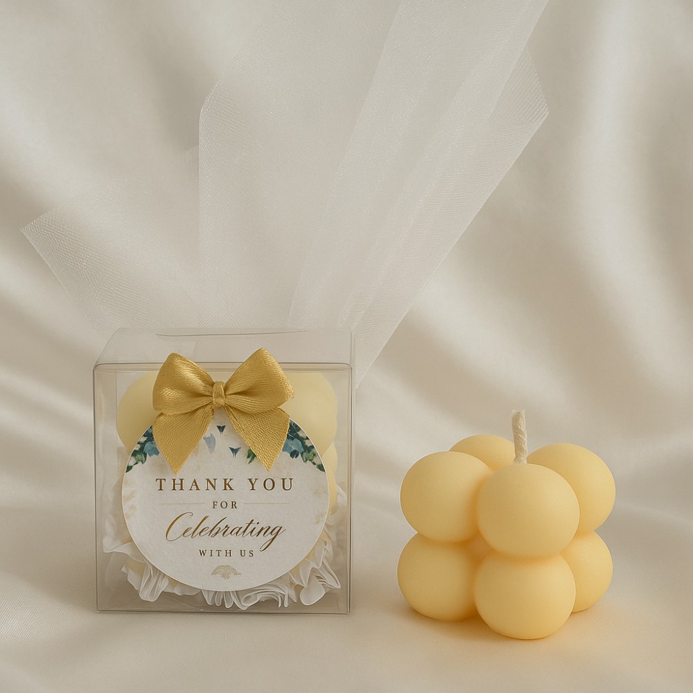 Μini Βubble favor with box | Candlespap.gr