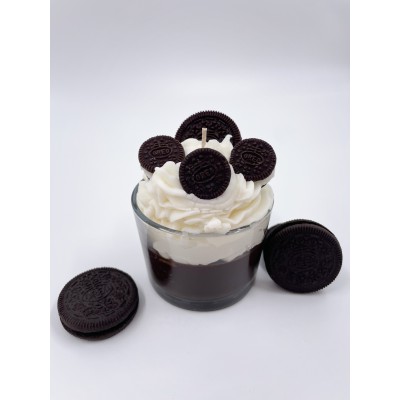 Oreo cookies Ice cream Handmade Scented Candle Plant-Based Soy Wax