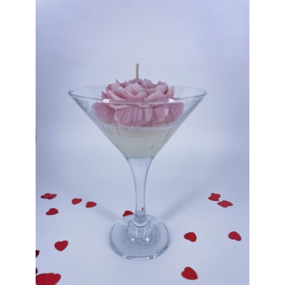 Peony Cup Handmade Scented Candle Plant-Based Soy Wax