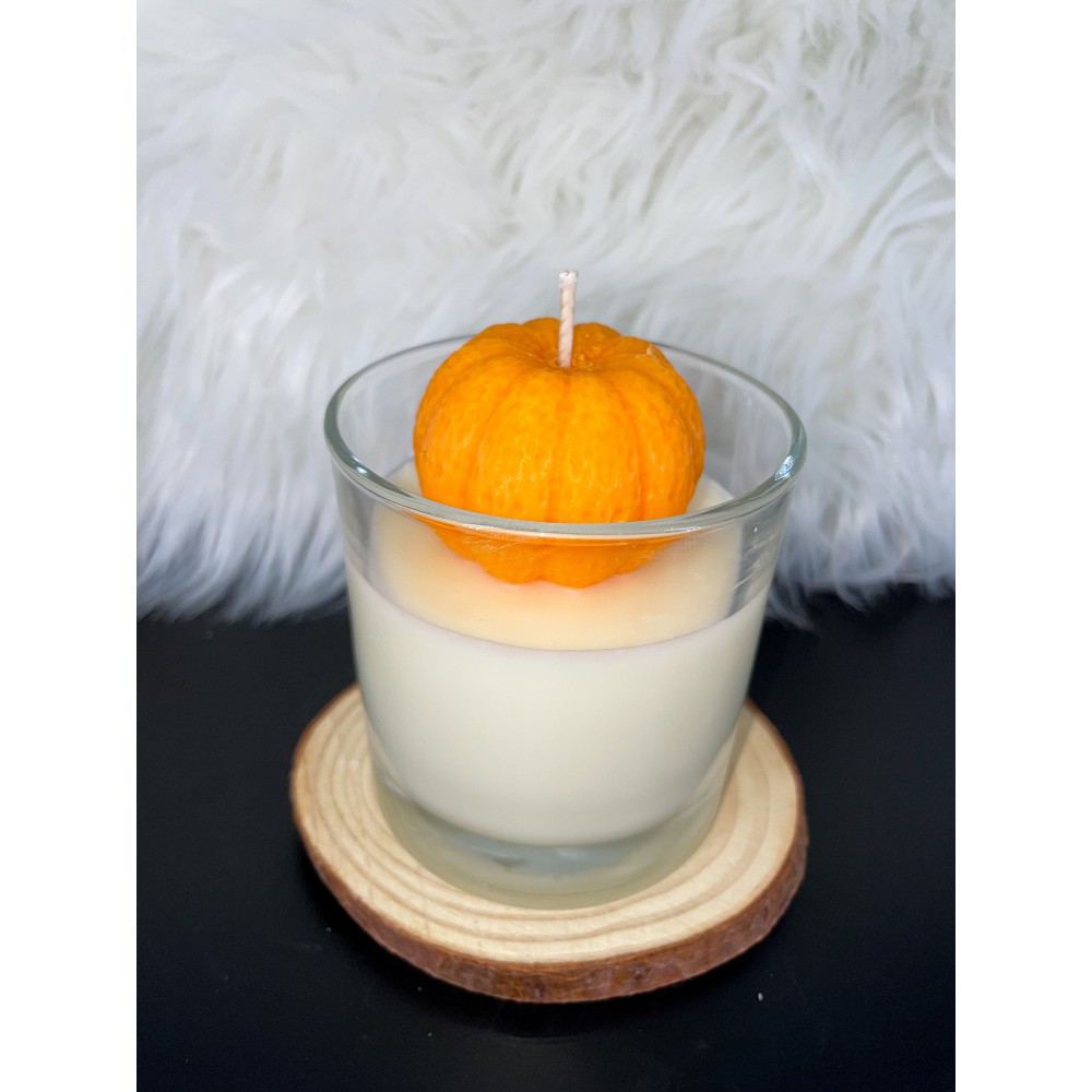 Pumpkin Candles Αρωματικό χειροποίητο φυτικό κερί σόγιας | Candlespap.gr