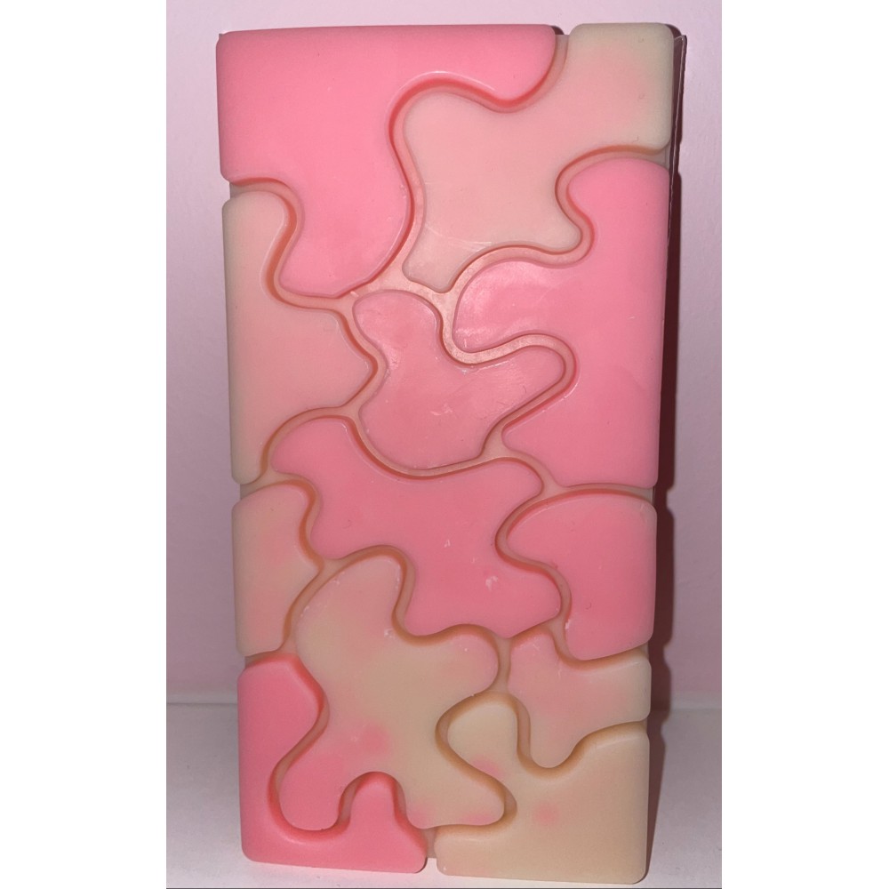 Puzzle Chocolate Handmade Scented Candle Plant-Based Soy Wax | Candlespap.gr
