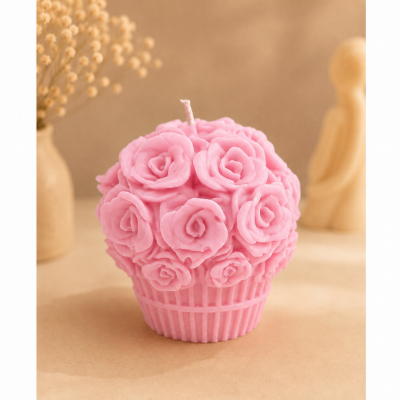 Romantic Roses Αρωματικό χειροποίητο φυτικό κερί σόγιας