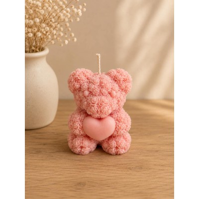 Rose Teddy Αρωματικό χειροποίητο φυτικό κερί σόγιας 