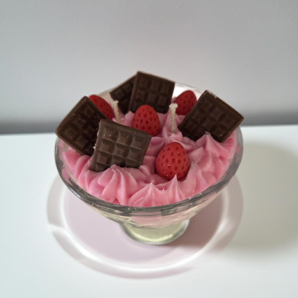 Sweet Temptation – Strawberry & Chocolate  - Candle Cups | Candlespap.gr