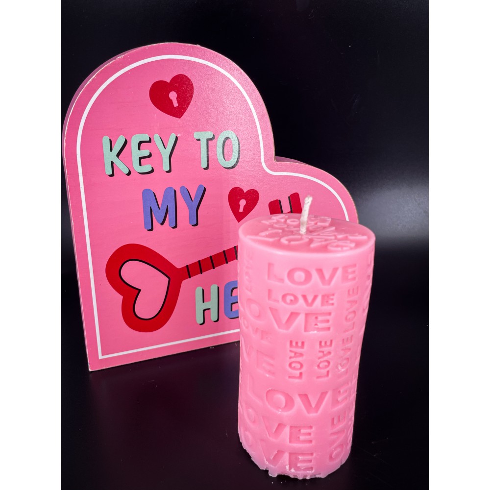 Tower LOVE Handmade Scented Candle Plant-Based Soy Wax - Offers | Candlespap.gr