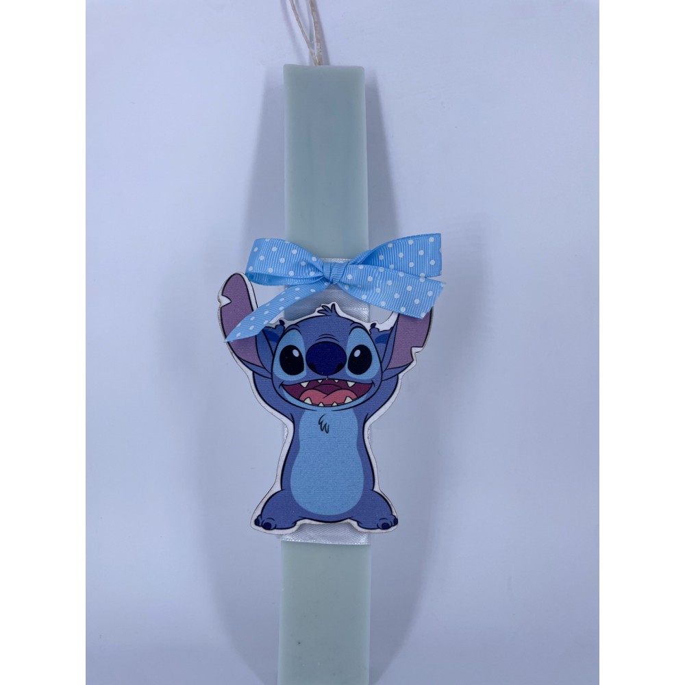 “Stitch” Easter candle – handmade scented candle from plant-based soy wax. -  | Candlespap.gr