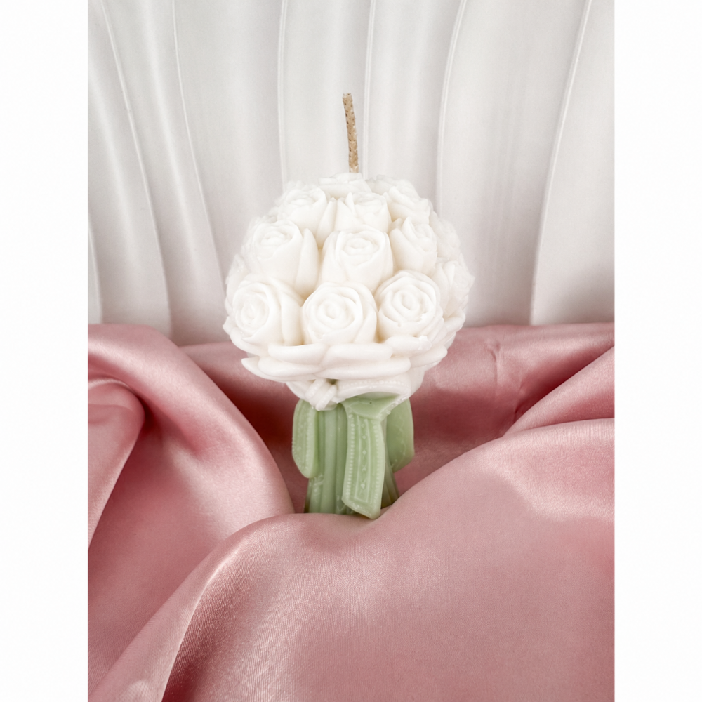 ❤️Bouquet Candle Αρωματικό χειροποίητο φυτικό κερί σόγιας | Candlespap.gr