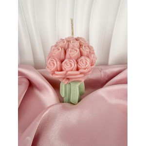 ❤️Bouquet Candle Αρωματικό χειροποίητο φυτικό κερί σόγιας | Candlespap.gr