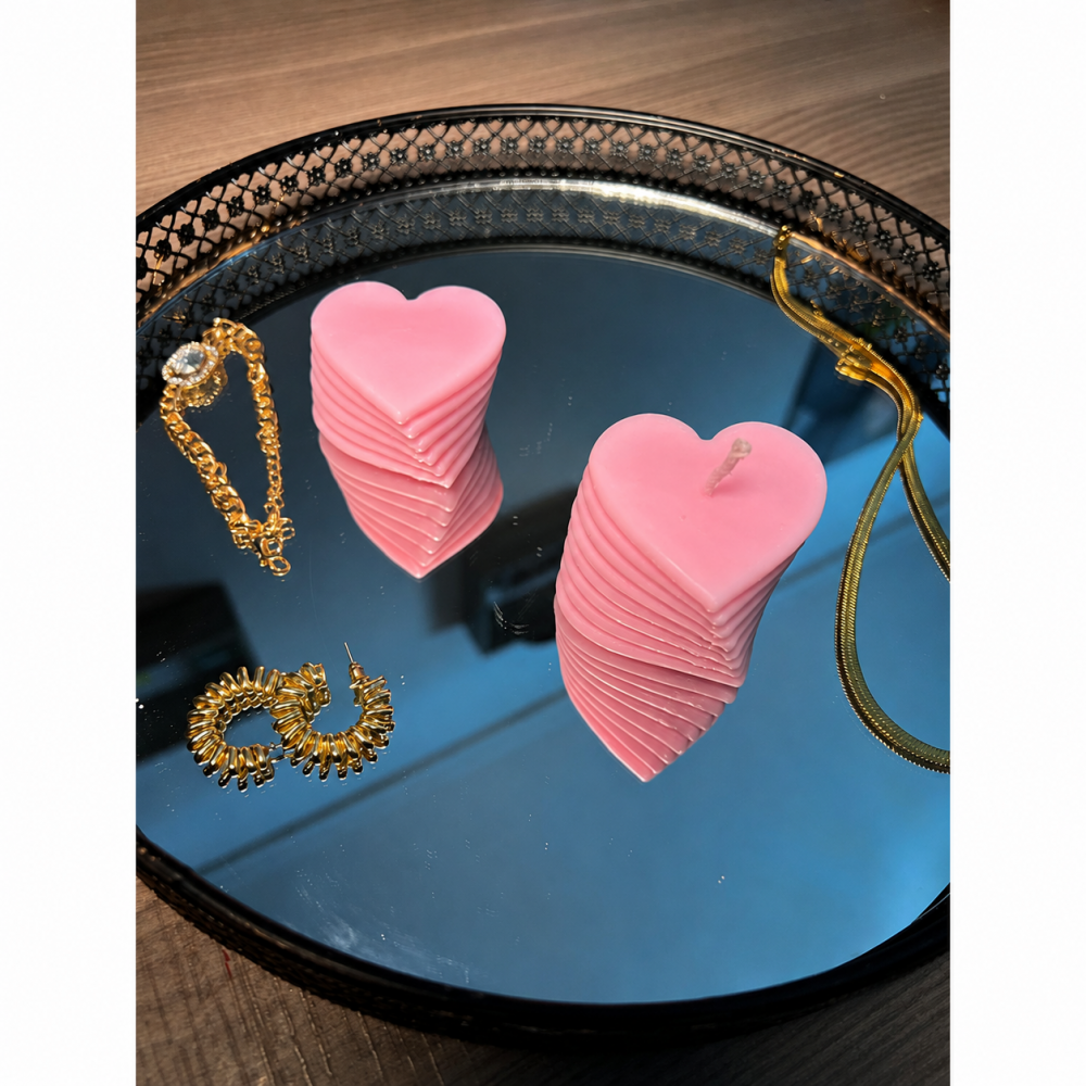 ❤️Heart Book Αρωματικό χειροποίητο φυτικό κερί σόγιας  | Candlespap.gr