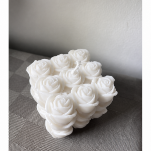 ❤️Rose Cube Αρωματικό χειροποίητο φυτικό κερί σόγιας | Candlespap.gr